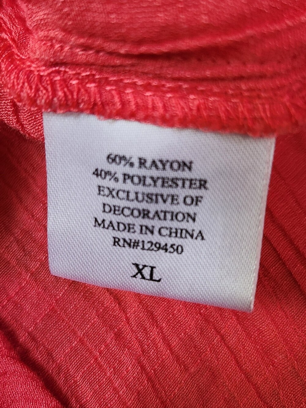 Como Vintage Coral Lace-Back Sleeveless Tank - Picture 6 of 6